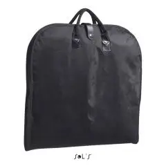 Housse de costume personnalisée PREMIER en non-tissé noir avec fermeture zippée intégrale et deux anses