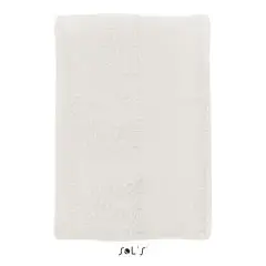 Serviette de bain personnalisable blanche en coton avec liteau lisse pour logo, SOL’S BAYSIDE 70