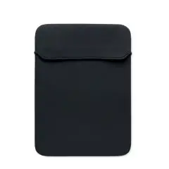 Housse ordinateur personnalisée NEOSLEEVE14 noire en néoprène 3 mm avec ouverture à rabat pour portable 14 pouces