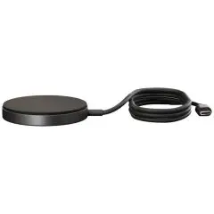 Chargeur sans fil personnalisé Zens Pro 1 noir, palet magnétique Qi2 plat avec câble enroulé et prise USB-C