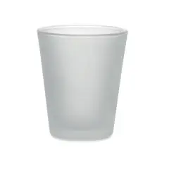 Verre à shot personnalisé SONGOBLIM blanc translucide givré de 44 ml avec revêtement pour sublimation