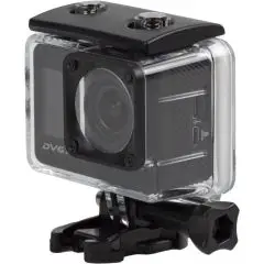 Caméra action 4K Prixton DV670 dans boîtier étanche transparent avec support fixation sports extrêmes