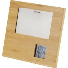 Cadre photo Personnalisable en bambou avec station météo -  Sasa 
