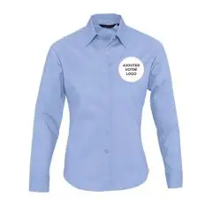 Chemise Femme Stretch Manches Longues Personnalisable - Eden 