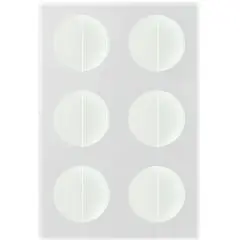 Patchs anti-imperfections personnalisés ronds et transparents alignés dans un blister de 6 pièces